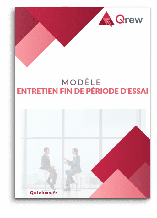Modèle fin de période d'essai du salarié - Qrew